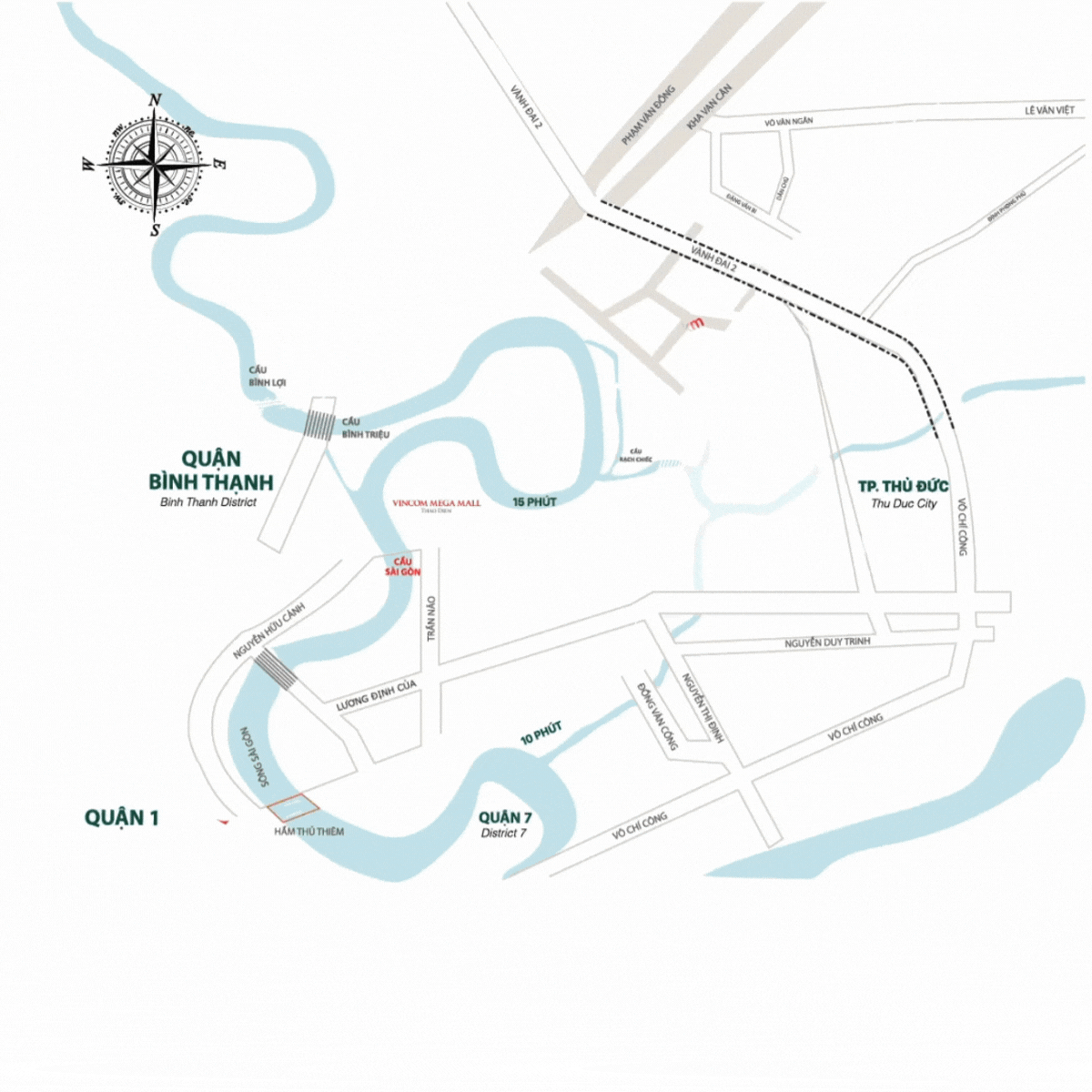 Vị trí căn hộ Metro Star